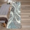 World Rug Gallery Contemporary Cozy Plush Shag Runner Rug 2'x7' Blue 479BLUE2X7 - alternate 1